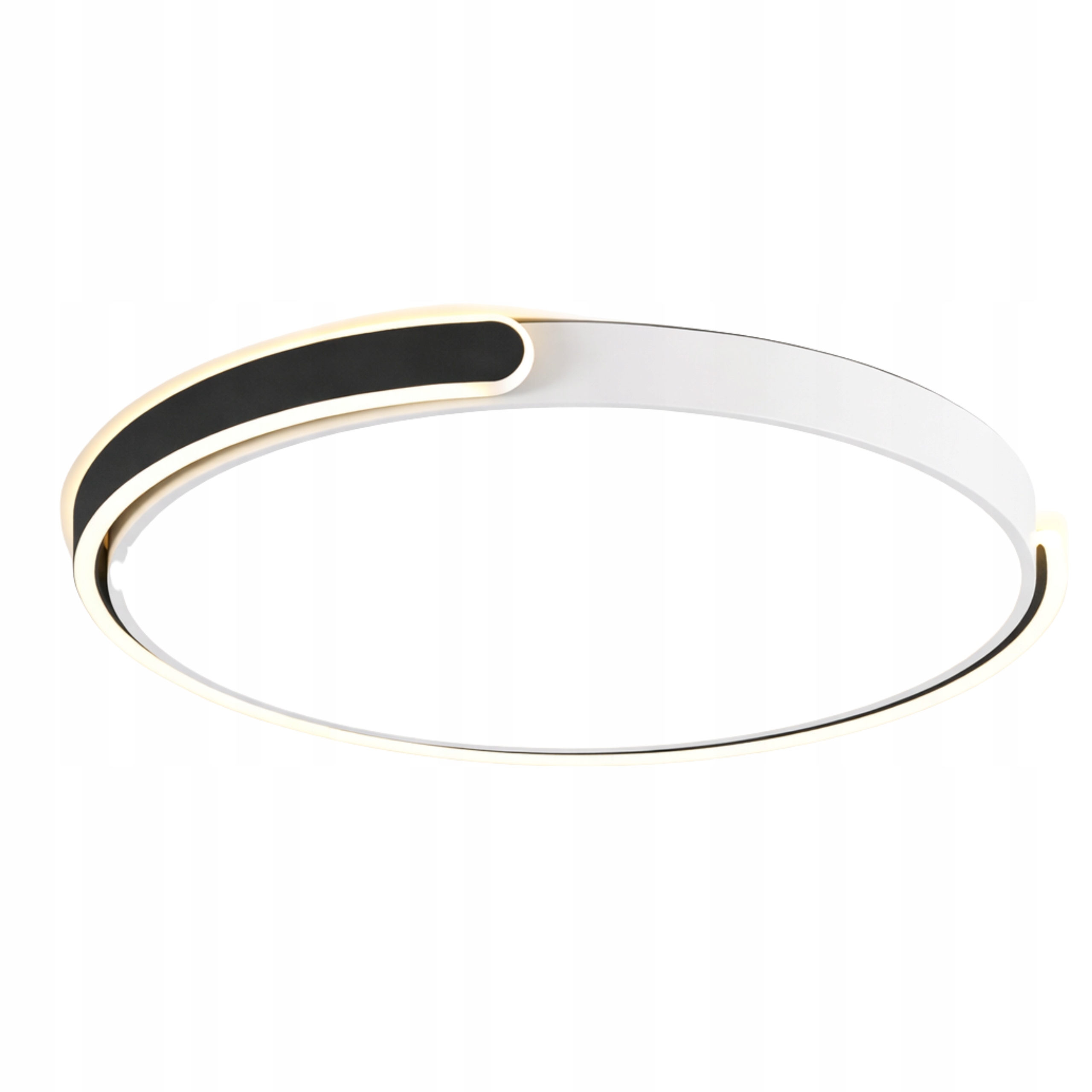 Stropní Svítidlo Stropní Svítidlo Led Černá Ring Moderní lustr do obývacího pokoje 50 cm