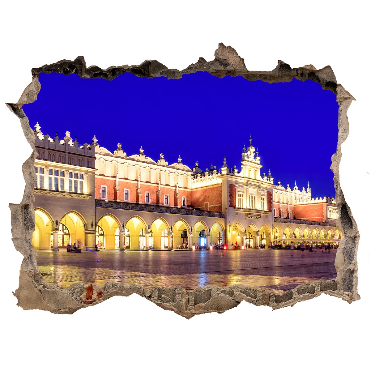 

Fototapeta dziura na ścianę Kraków Polska 120x81