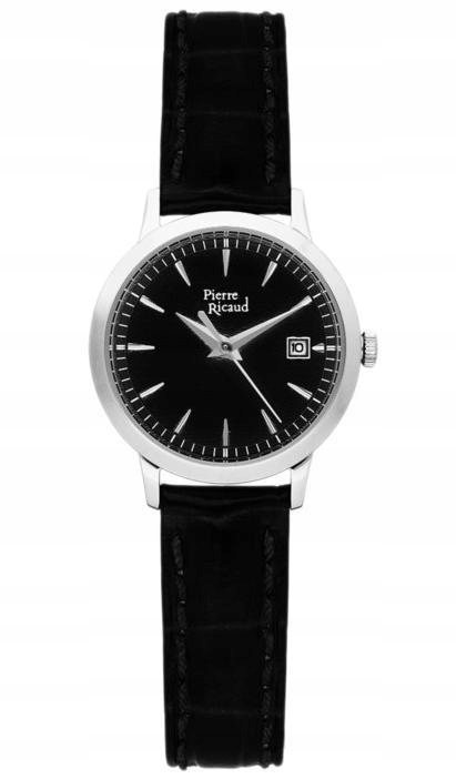 Nové Originální dámské hodinky Pierre Ricaud P51023.5214Q, černé, na řemínku