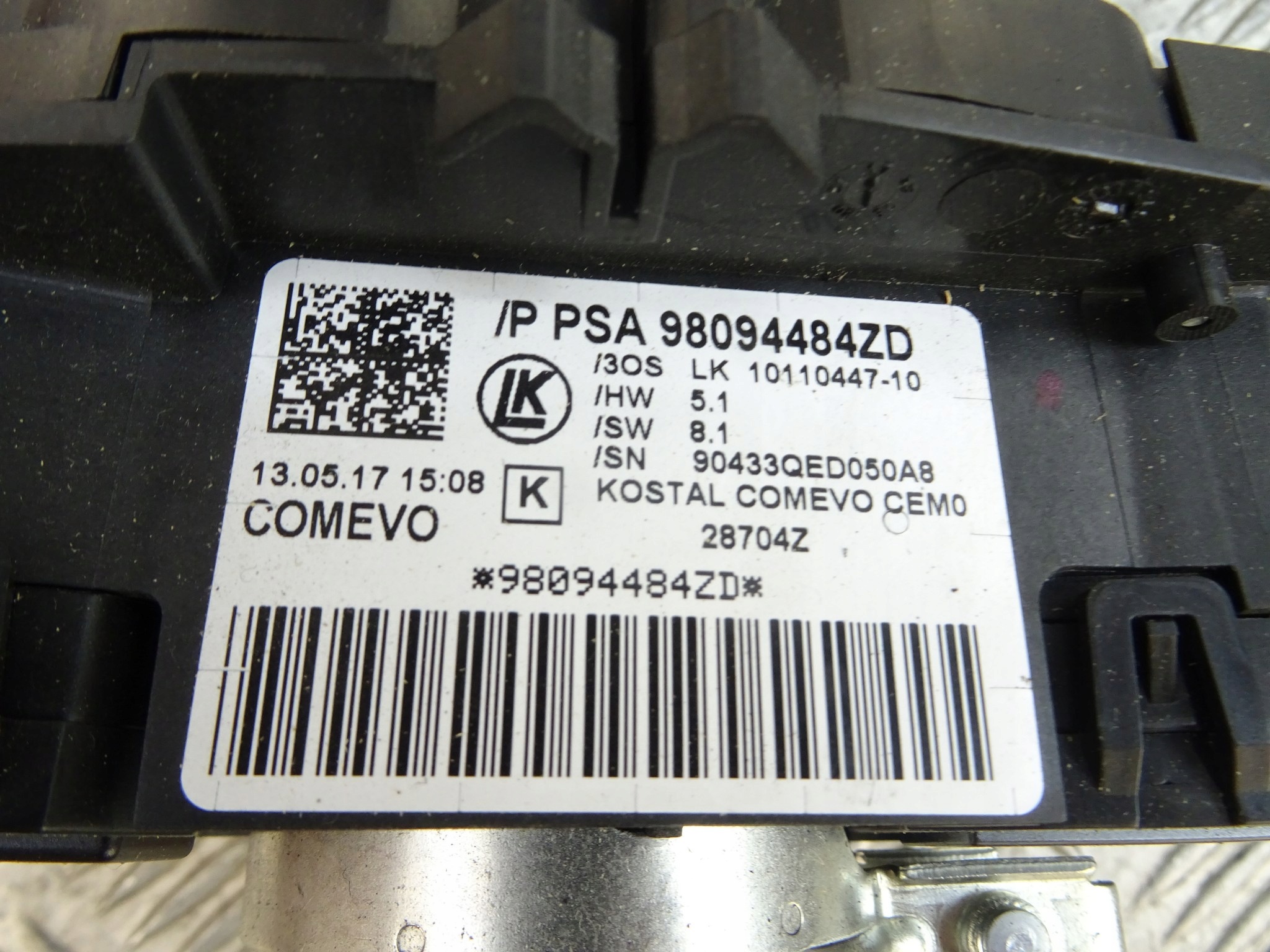 CITROEN C3 II DS3 Commodo essuie glace 98094484