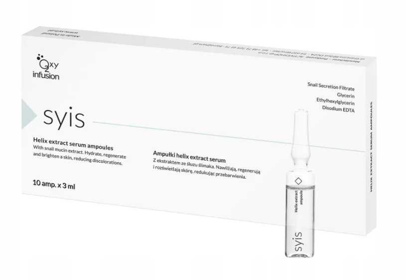 Syis ampule helix extraktového séra s hlemýždím slizem na obličej 10 x 3 ml