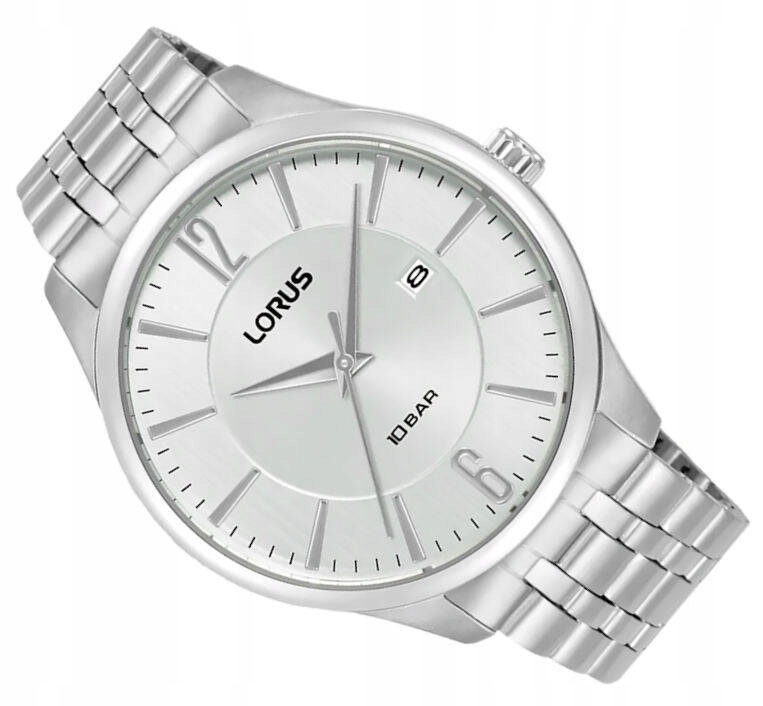 Pánské Klasické Elegantní Vodotěsné Stříbrné Hodinky Lorus RH919RX9 100M