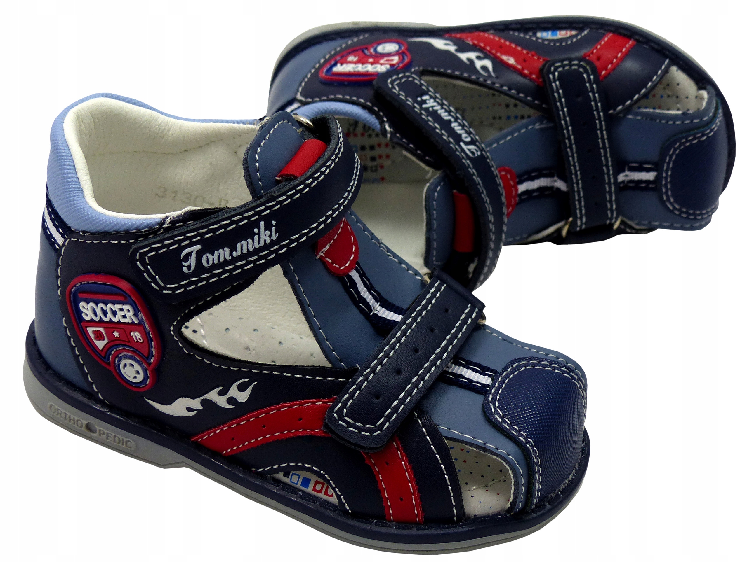 

Profilowane Sandałki Wkładka Skóra Kryte Thomasa