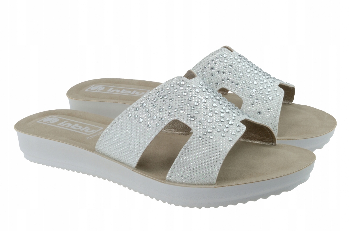 

Klapki damskie Inblu BM-49 bianco-platino roz.38