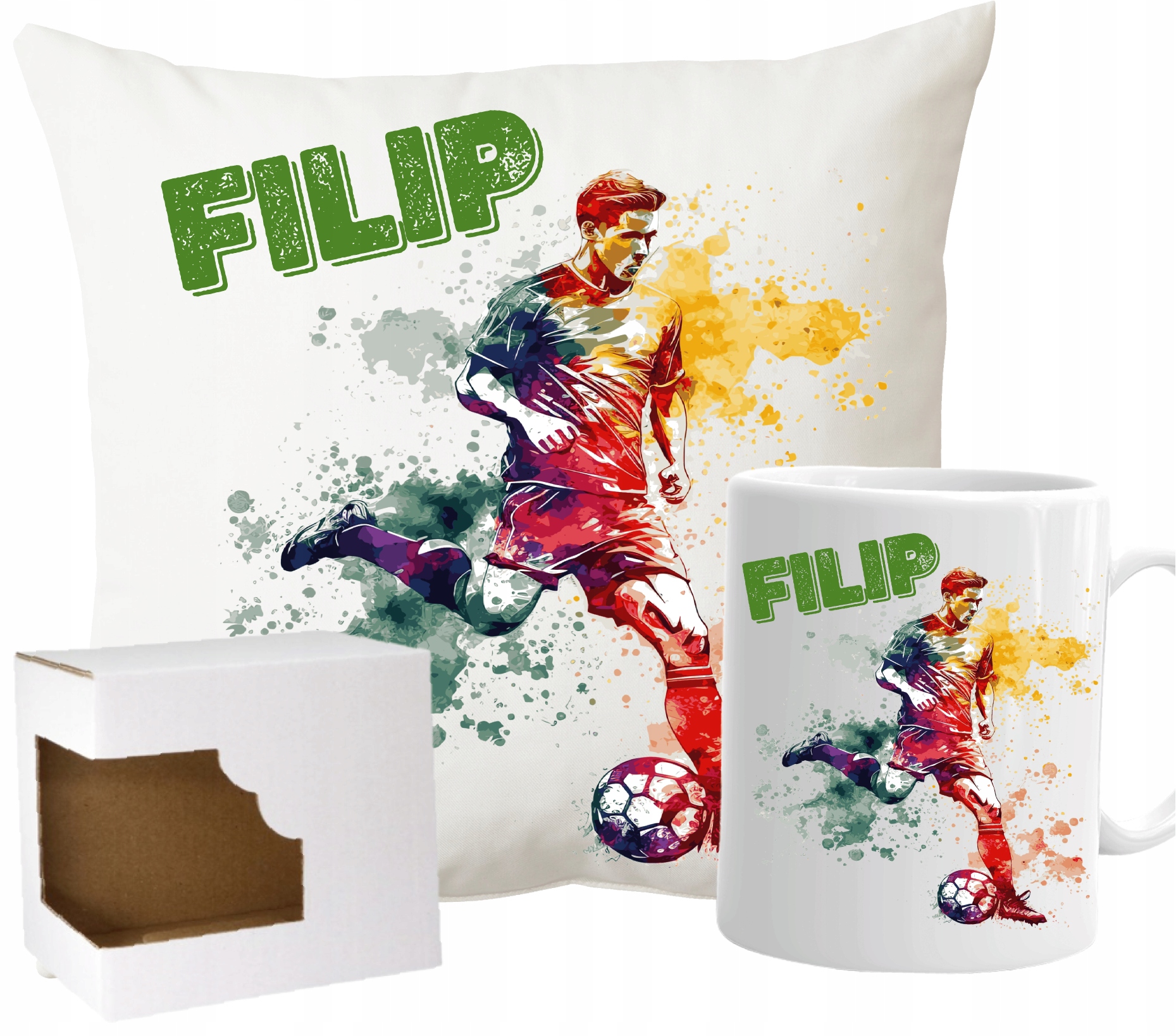 

Kubek Poduszka dla Piłkarza Piłka Nożna imię