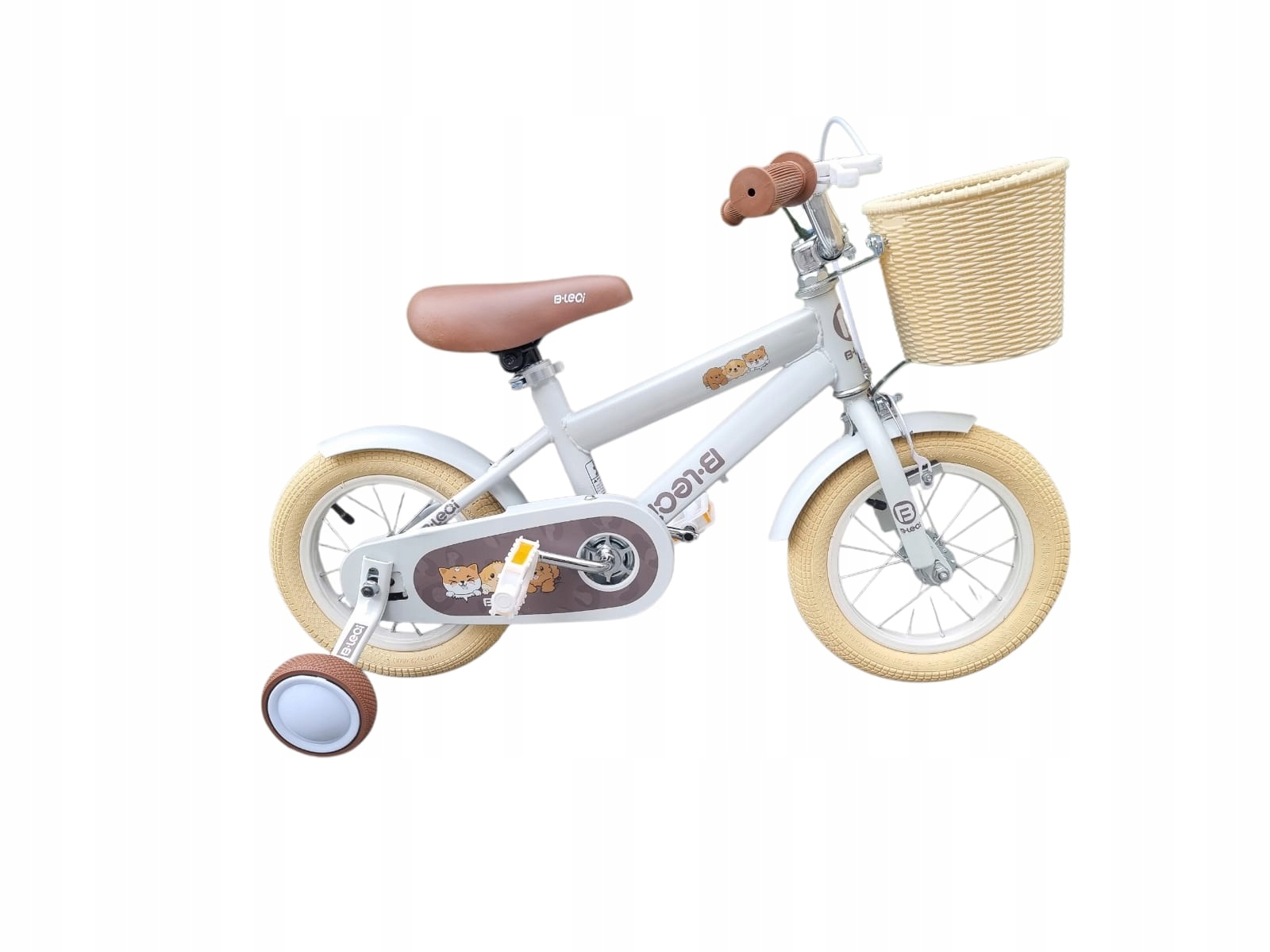 Rower Dziecięcy Rowerek 12 Cali Dla Dziecka Dziecięcy Koszyk Szary