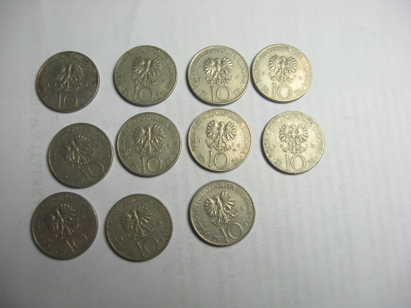 10 zł 1976 - 11 sztuk