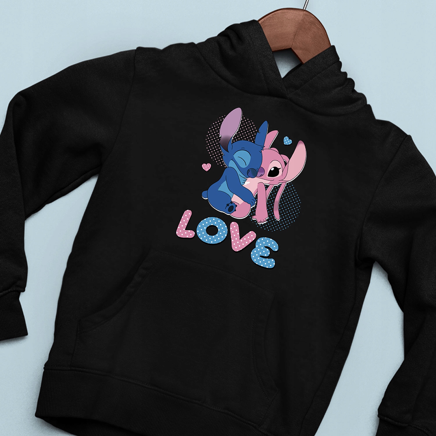 BLUZA Z KAPTUREM DZIECIĘCA DLA DZIECI STITCH 164 PREZENT JAKOŚĆ Rękaw długi rękaw