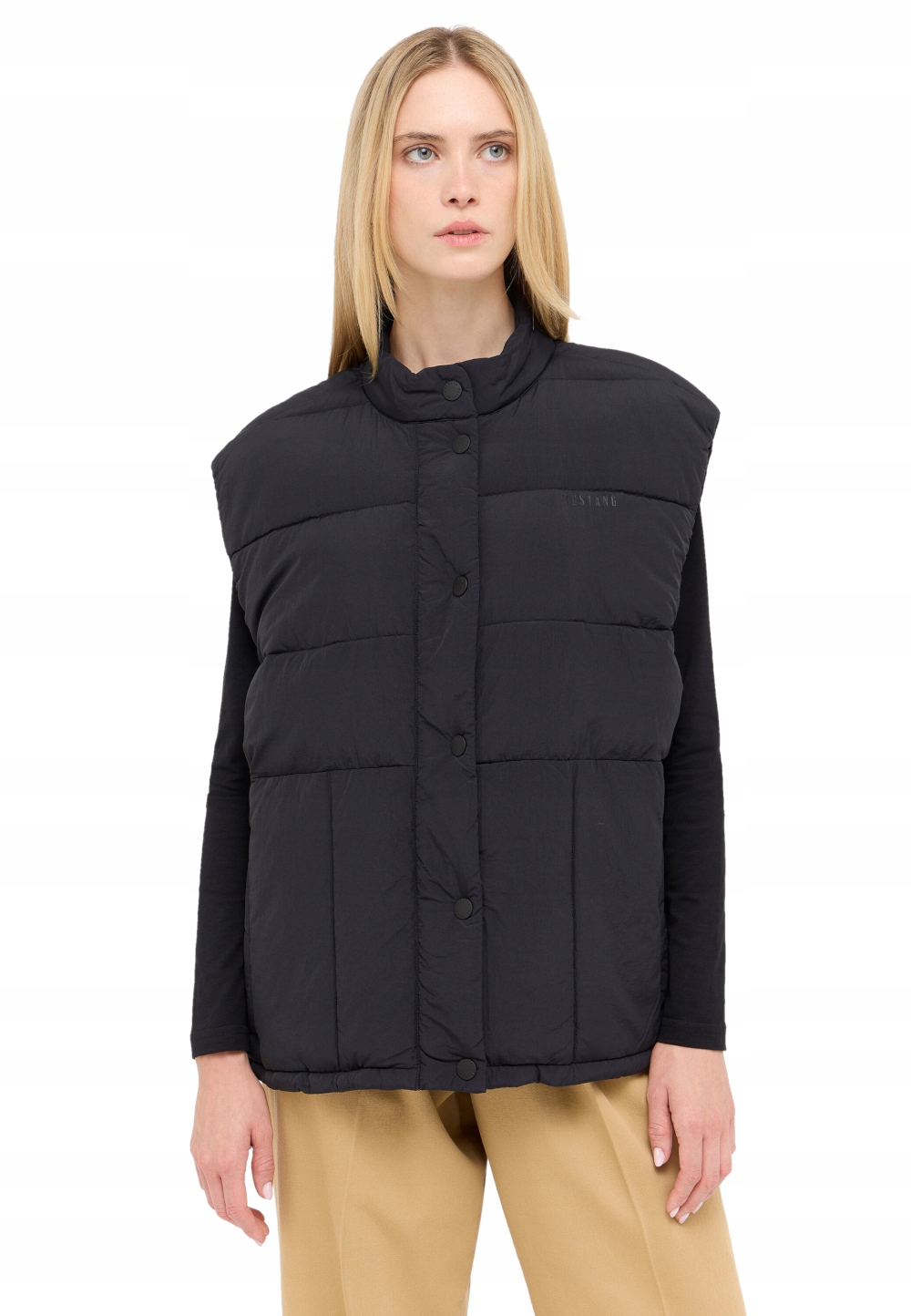Mustang Dámská Péřová Prošívaná Vesta Vesta Oversize Xs