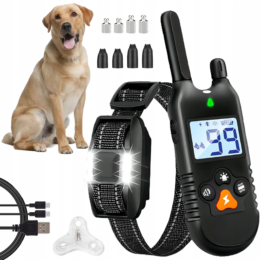 Elektrický Obojek Pro Psa Tréninkový Treser 915 m Vodotěsný Pilot Nový