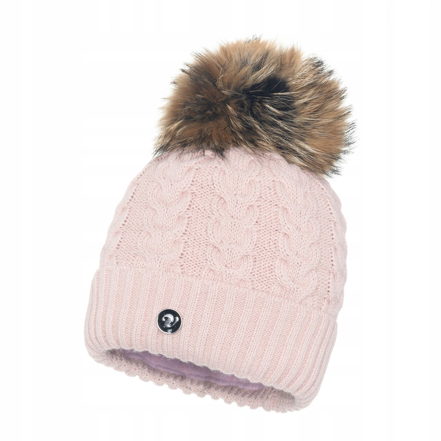 

Czapka Damska Zimowa Z Pomponem Naturalnym Jenot