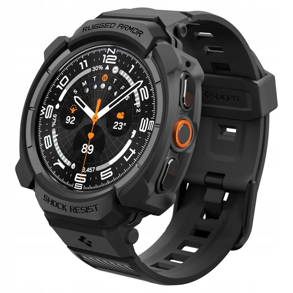 Spigen Rugged Armor Pro řemínek pro Samsung Galaxy Watch Ultra 47 mm černý