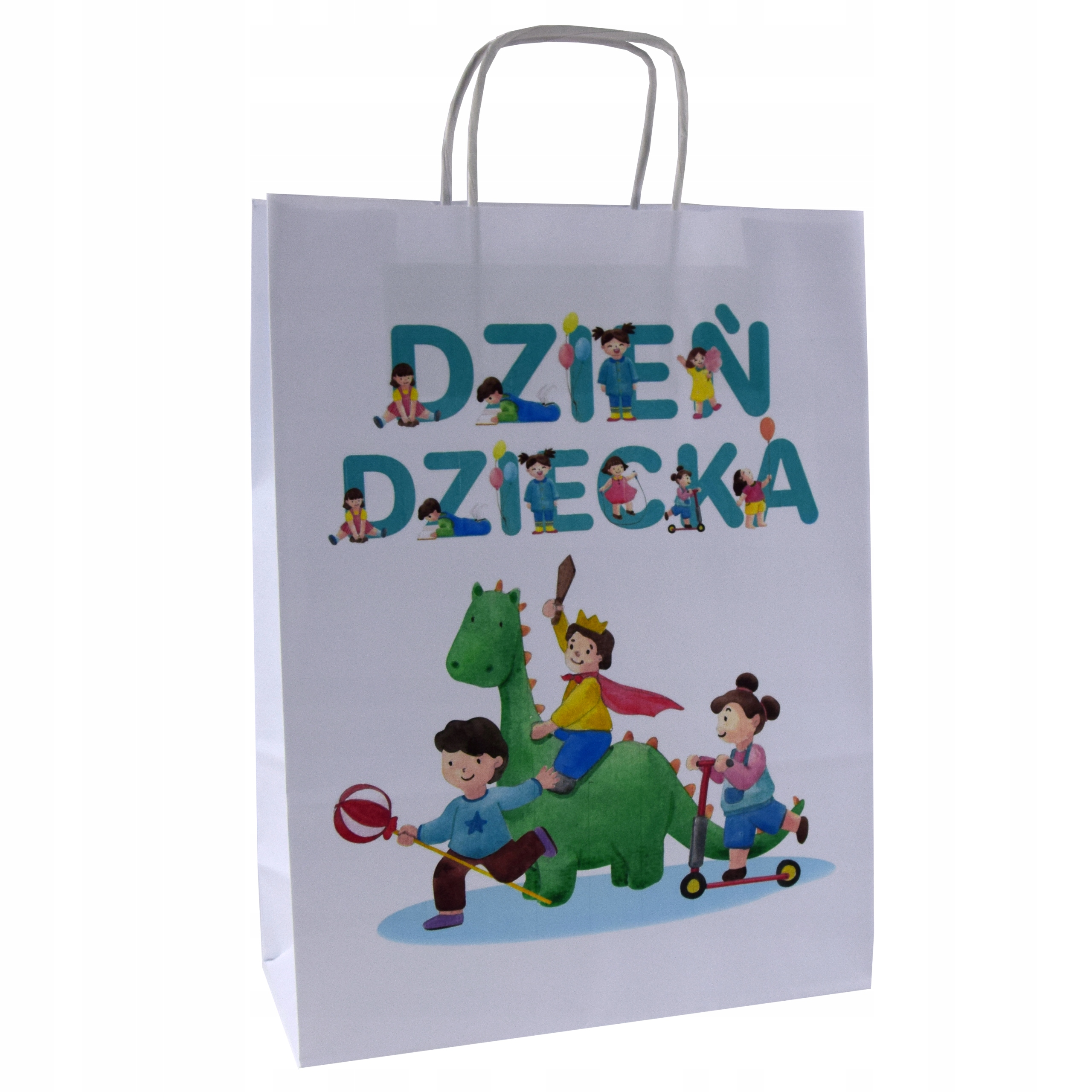 

torba papierowa z nadrukiem dla dzieci kolorowa a4
