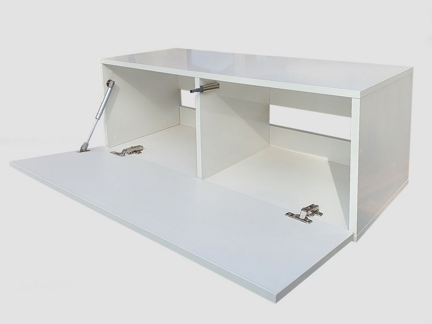 Nowoczesna szafka RTV wysoki połysk 270cm Liczba elementów w zestawie 3