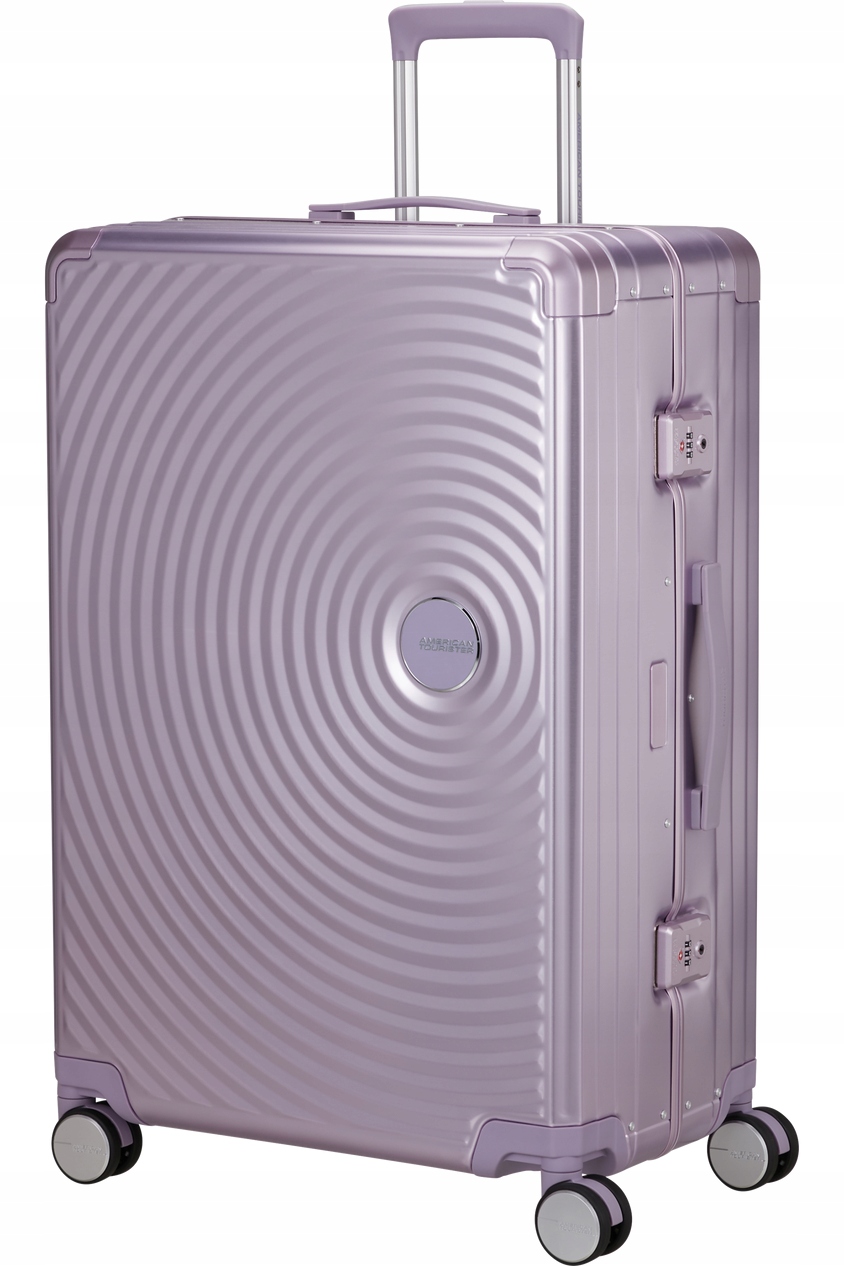 Walizka American Tourister Soundbox Alu 77cm fioletowa