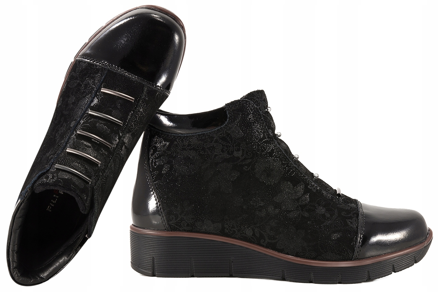 Filippo DBT3179 Kožené Boty Kotníkové Boty Zateplené Adaptéry 37 Černá