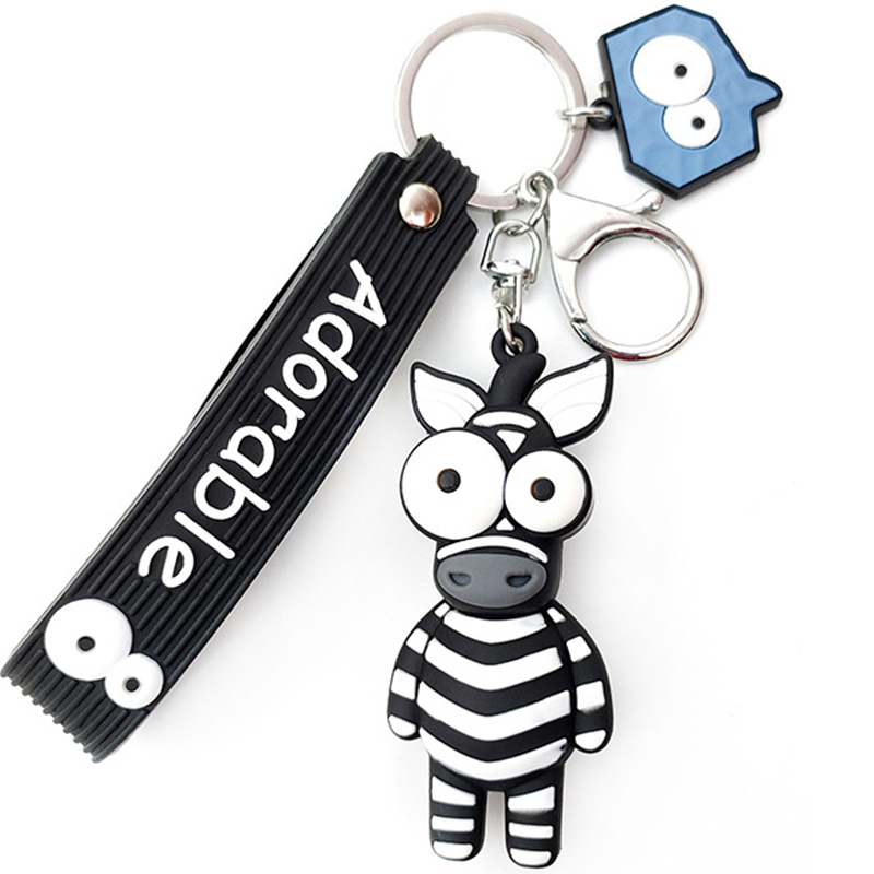 

Brelok Do Kluczy Torebki Zawieszka Zebra