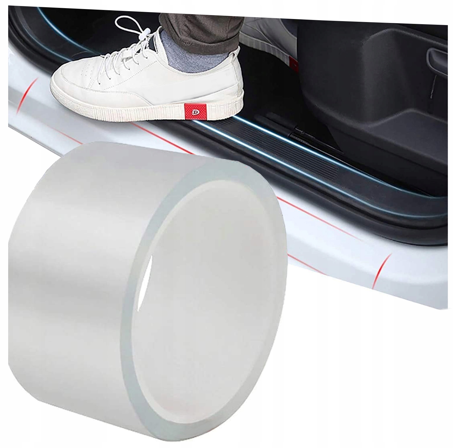 Folia ochronna KarKraft bezbarwna 5 cm x 500 cm 0,48 mm