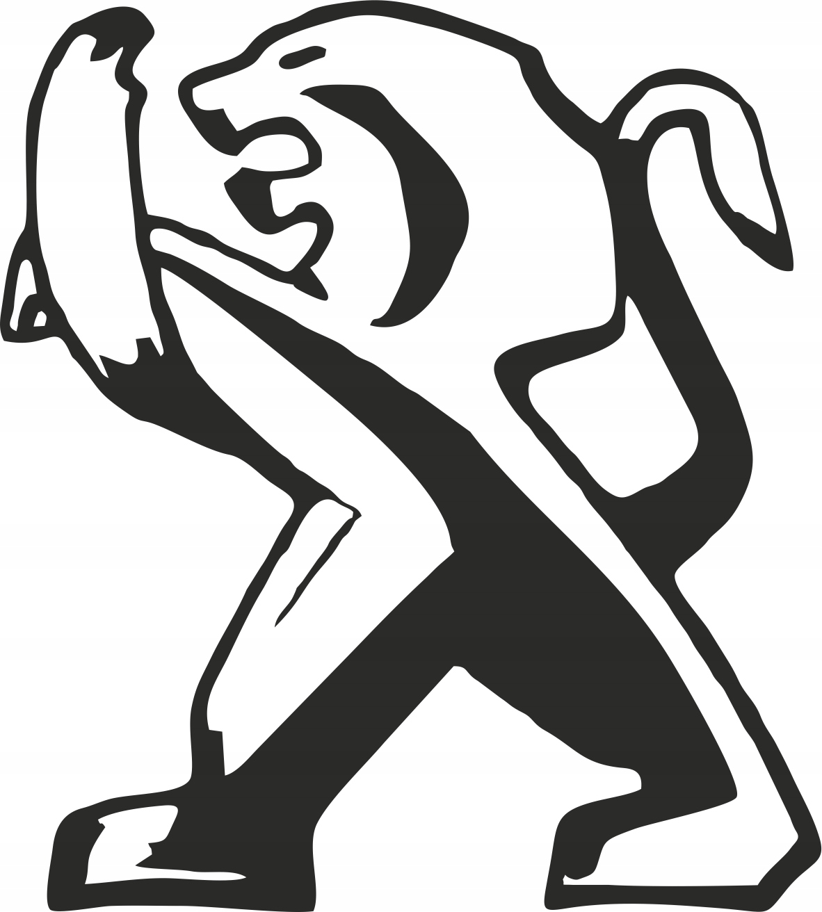 naklejka logo Peugeot bus