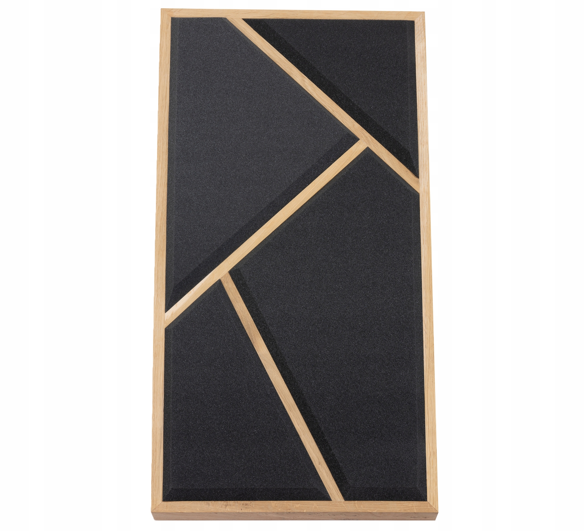 Akustická a dekorativní obrazovka z dubového dřeva, třída absorpce A 50 x 100 cm, 5 cm