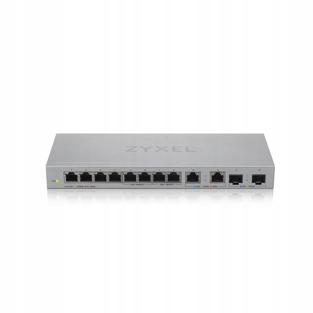 Přepínač 12-Port Gigabit Unmanaged Switch s 8-Portem 1G 2-Port 2++