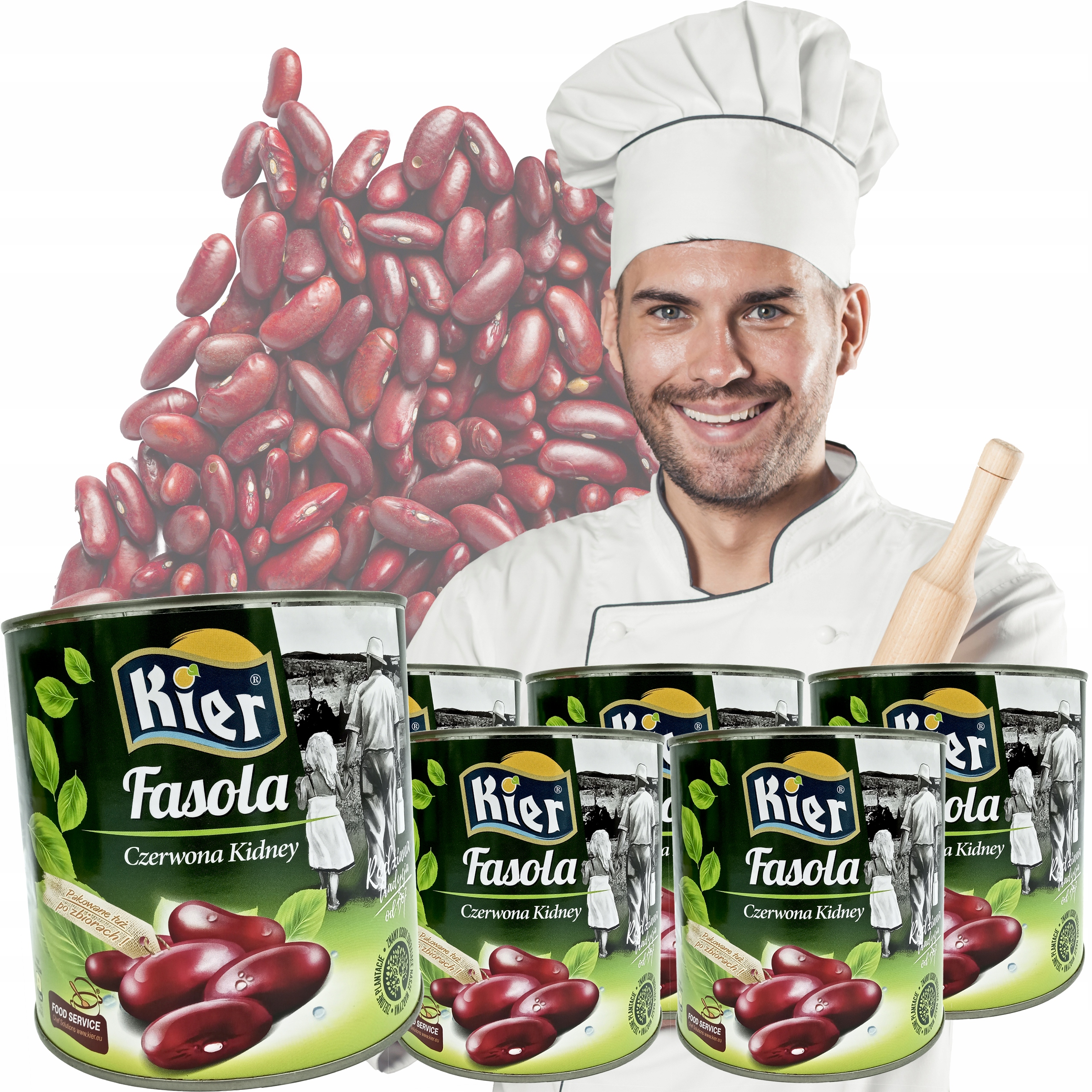 Levně Červené Fazole Kidney 6X2500 G Plechovka S Fazolemi
