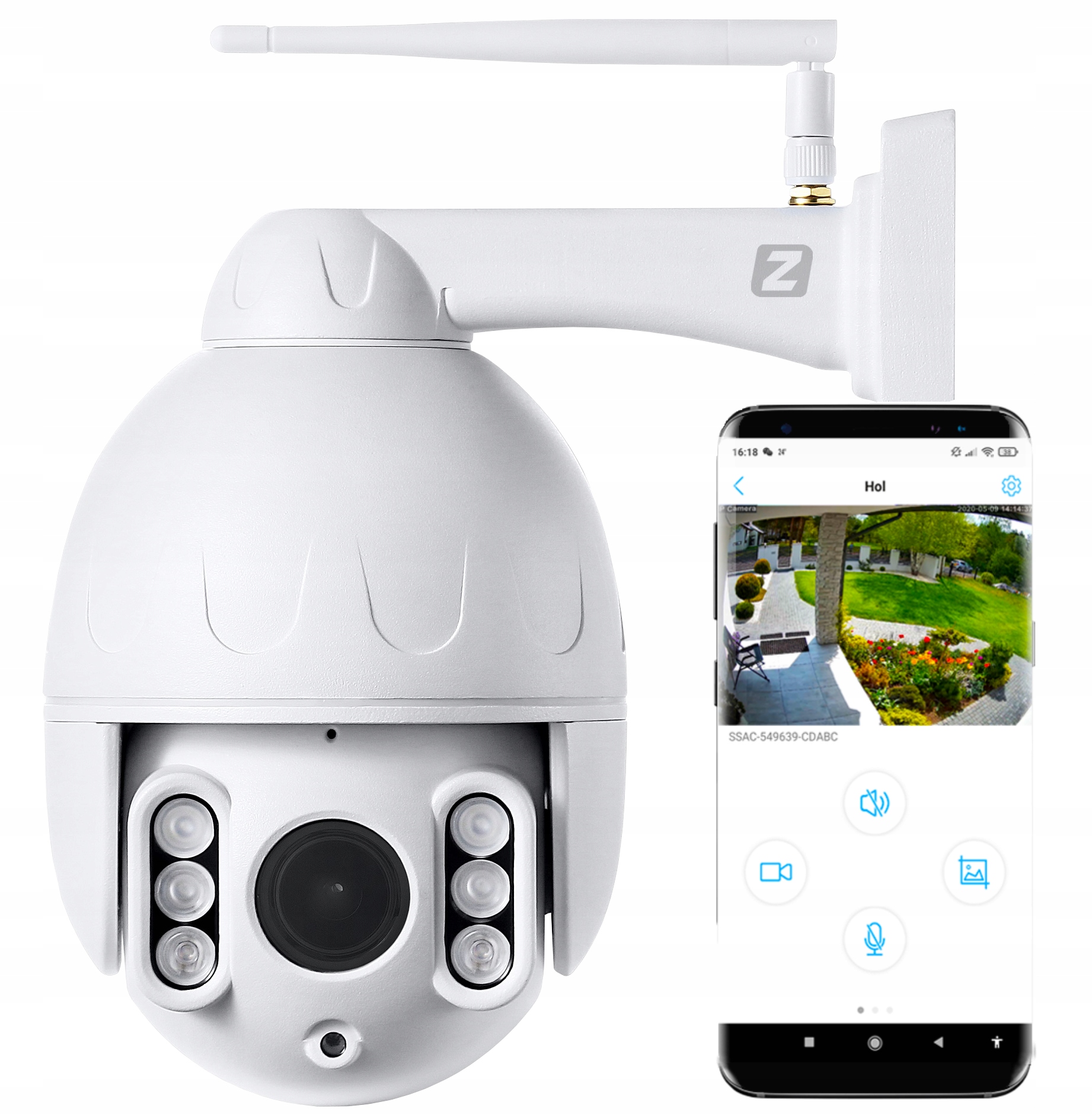 

Kamera Zewnętrzna Obrotowa 5xZoom WiFi 5MPx 4MPx