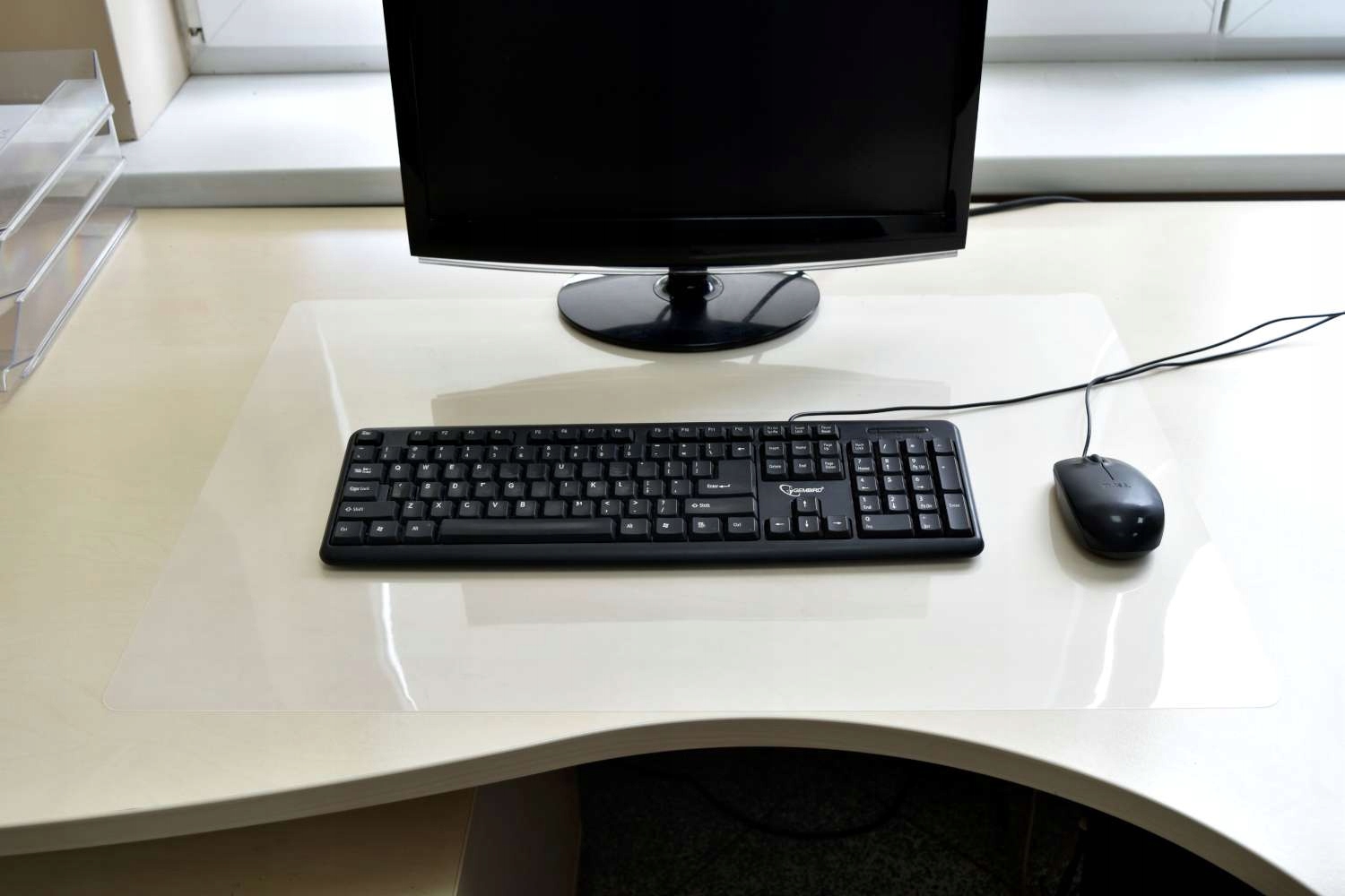 MATA OCHRONNA NA BIURKO PCV STÓŁ BLAT PRZEZROCZYSTA PODKŁADKA 70x50 cm Kolor Inny