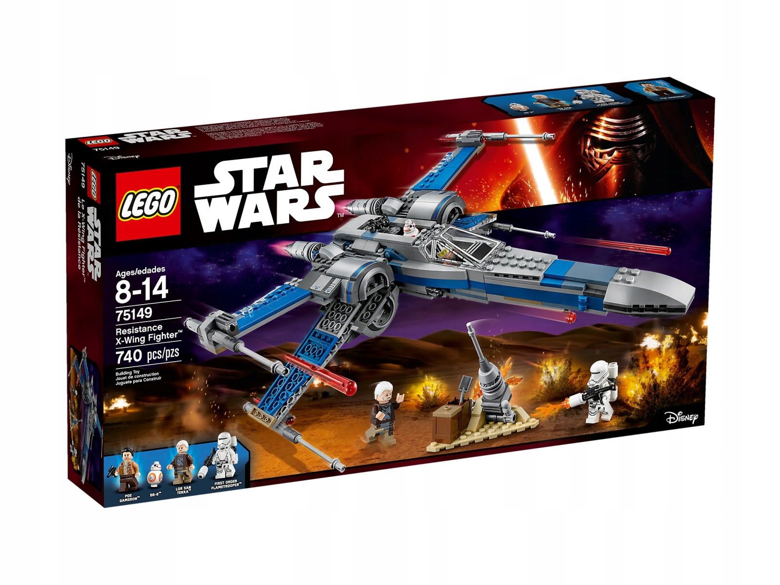 

Lego Star Wars 75149 Myśliwiec X-wing Ruchu Oporu