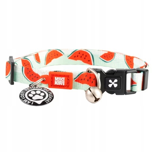 Max&Molly Watermelon barevný obojek pro kočky s přívěskem Gotcha Smart ID S
