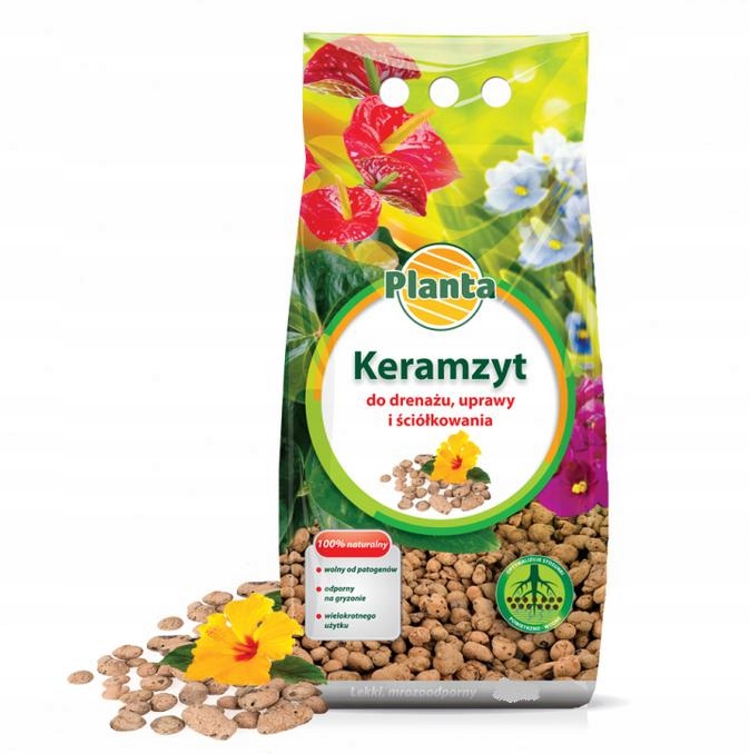 

Keramzyt 5L do drenażu uprawy ściółkowania
