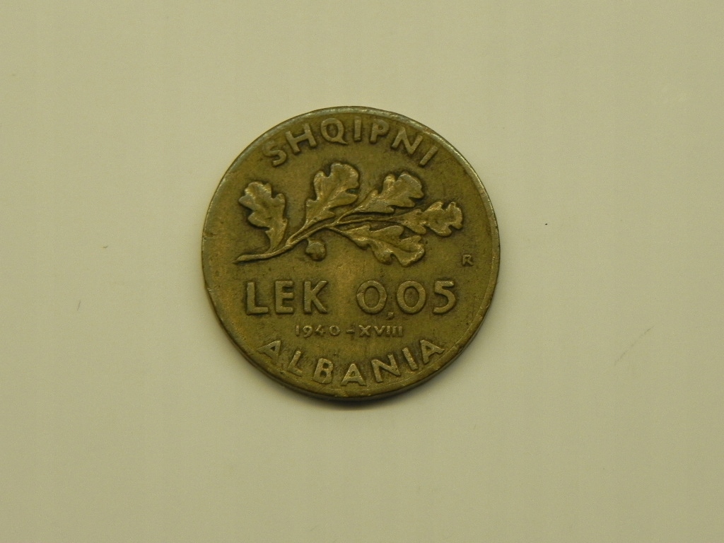 4829/ 0,05 LEK 1940 ALBANIA-OKUPACJA WŁOSKA