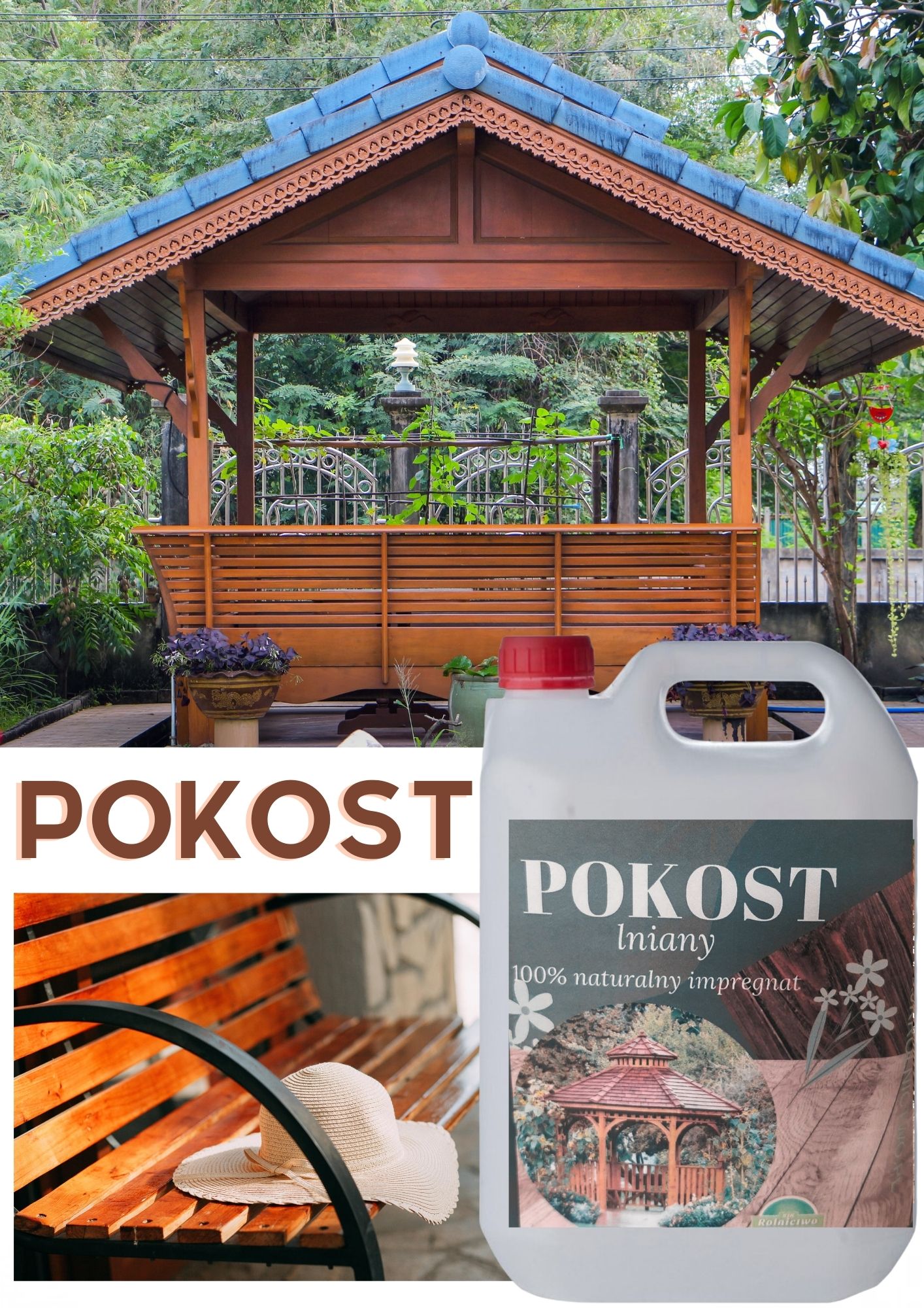 Pokost lniany Impregnat do drewna 5l