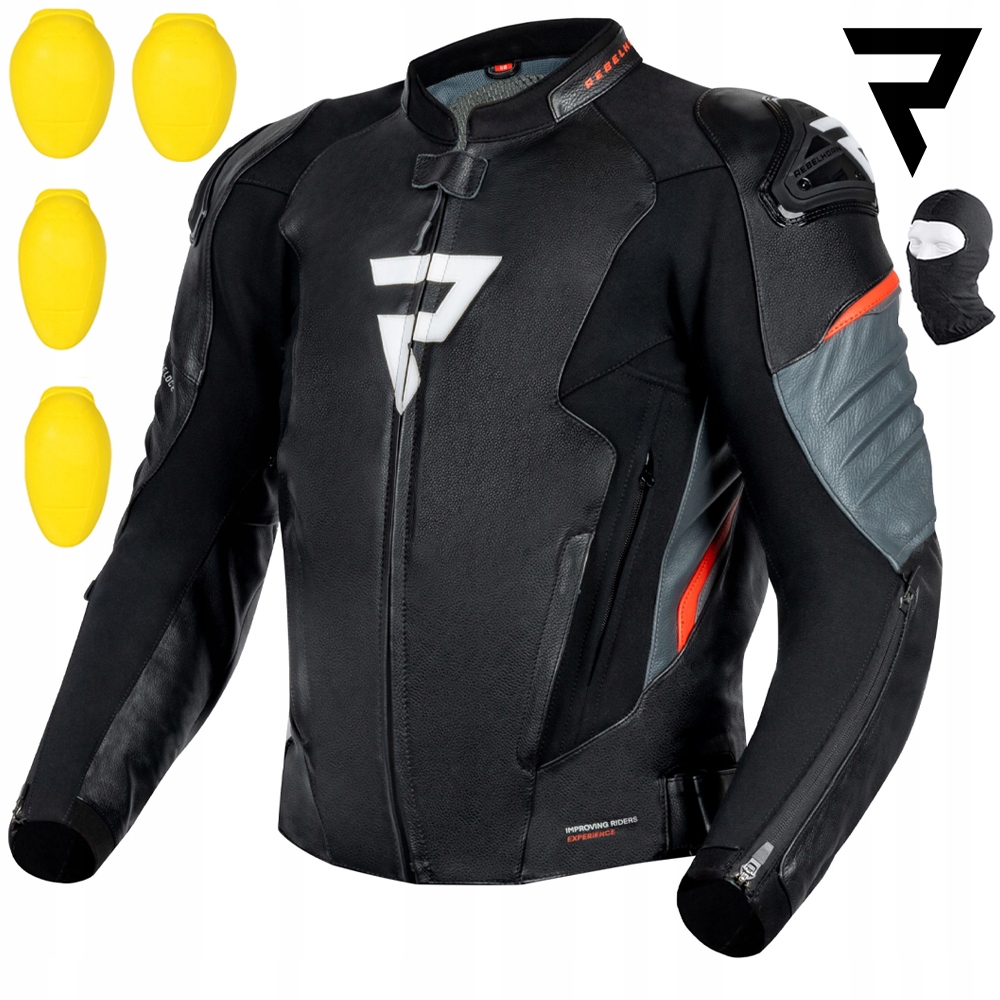 Motocyklová Bunda Rebelhorn Veloce Black/red Mužská Kožená Darčeky