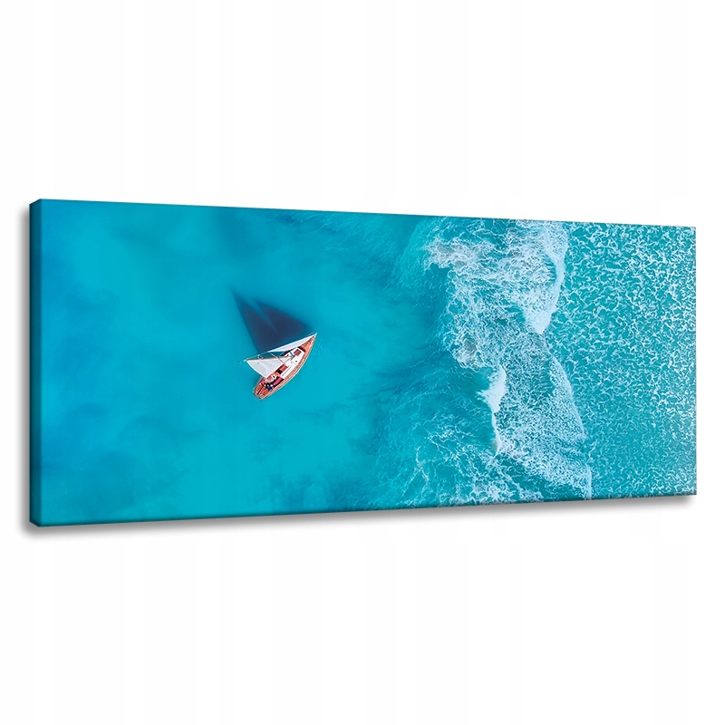 Obraz na plátně Plachetnice Voda Oceán Vlny 120x60 cm Ideální jako dárek