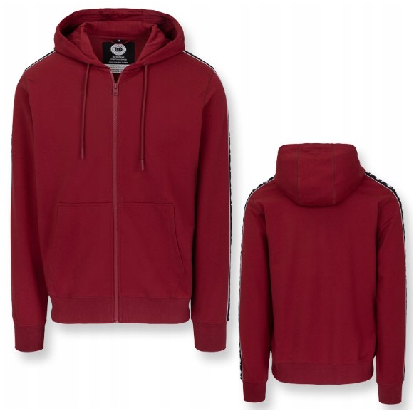 Męska Bluza rozpinana z kapturem Pitbull Tape Nugget Cienka bluza dresowa