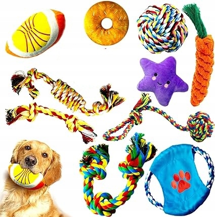 Hračka pro štěňata a psy Kousání bavlněné lano Na Stres Zuby
