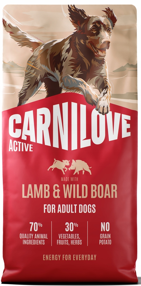 Carnilove Dog Active Adult Lamb Wild Boar 12kg
