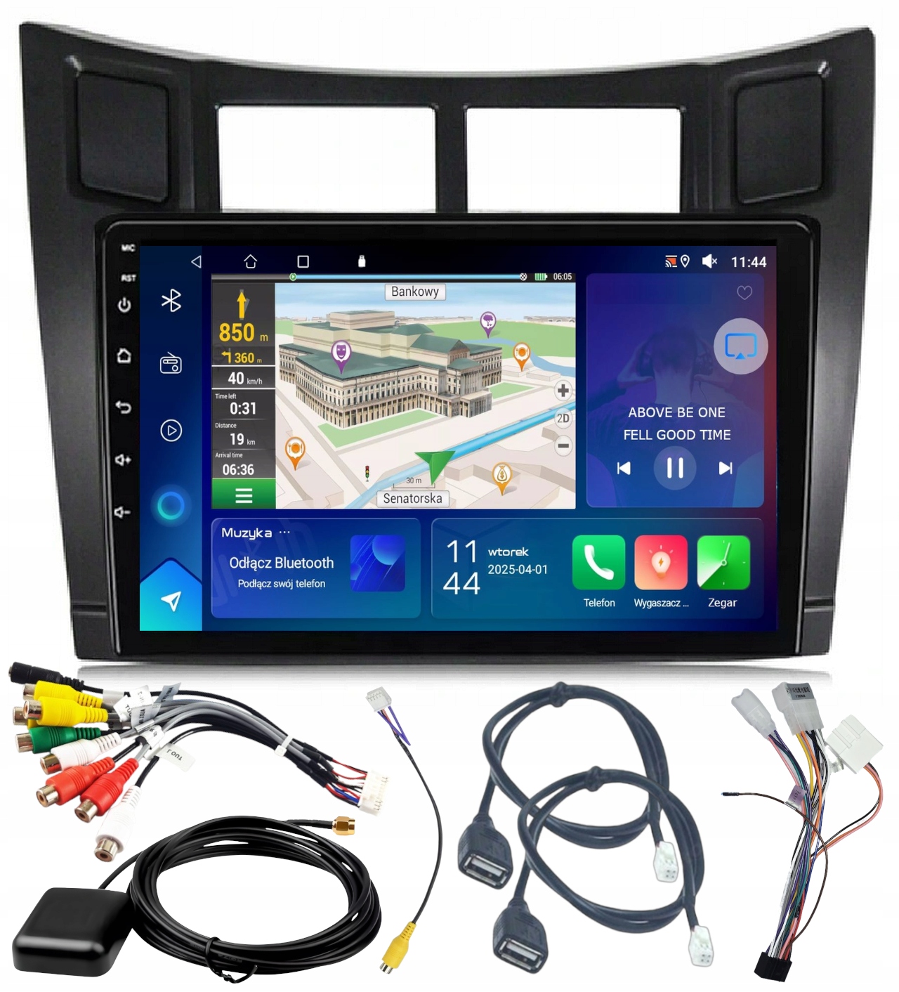 Autorádio Android Navigácia Toyota Yaris 2005-2012 Carplay 2/64GB