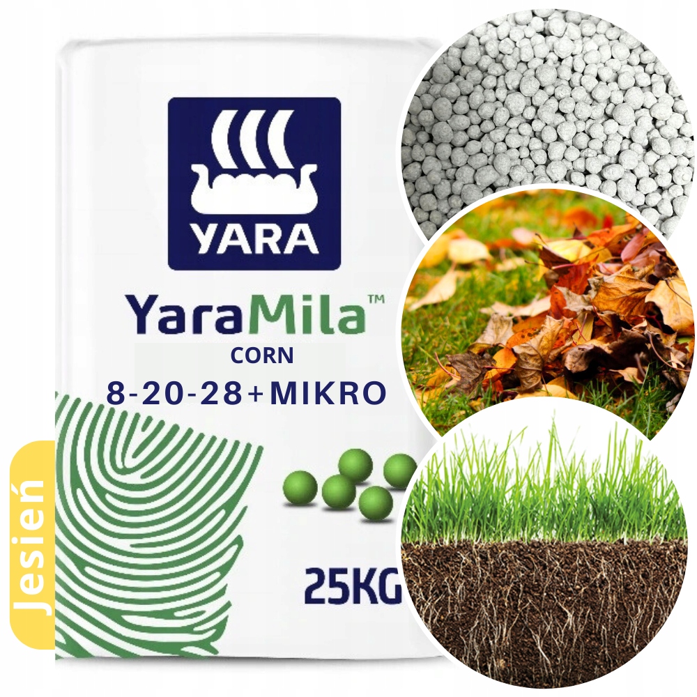 Nawóz Jesienny Yara Mila Npk 8-20-28 Do Trawy Trawnika Corn Mnieja Azotu