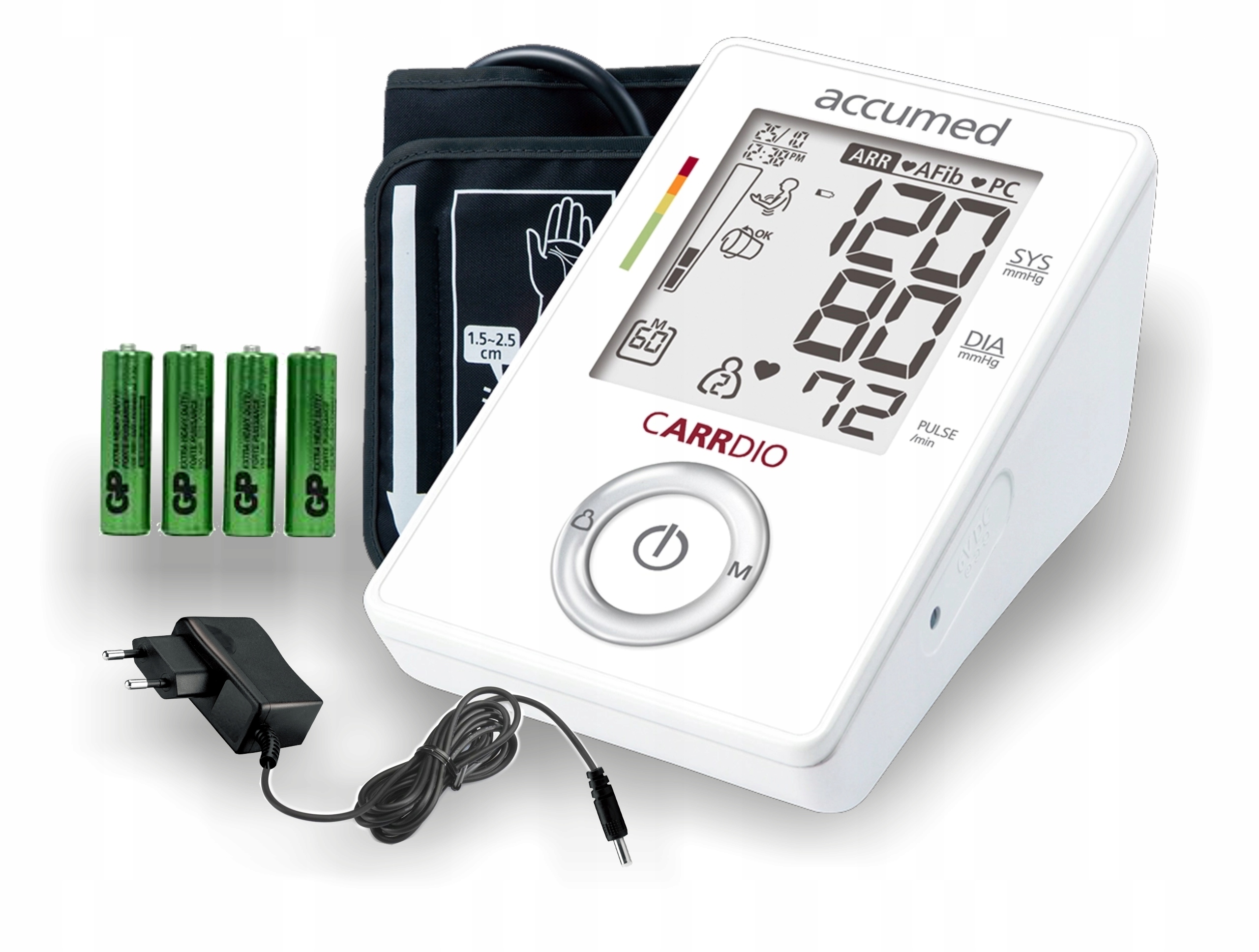 CARRDIO CIŚNIENIOMIERZ NARAMIENNY ARYTMIA ZASILACZ Typ wyrobu medycznego wyrób medyczny lub wyrób medyczny do diagnostyki in-vitro