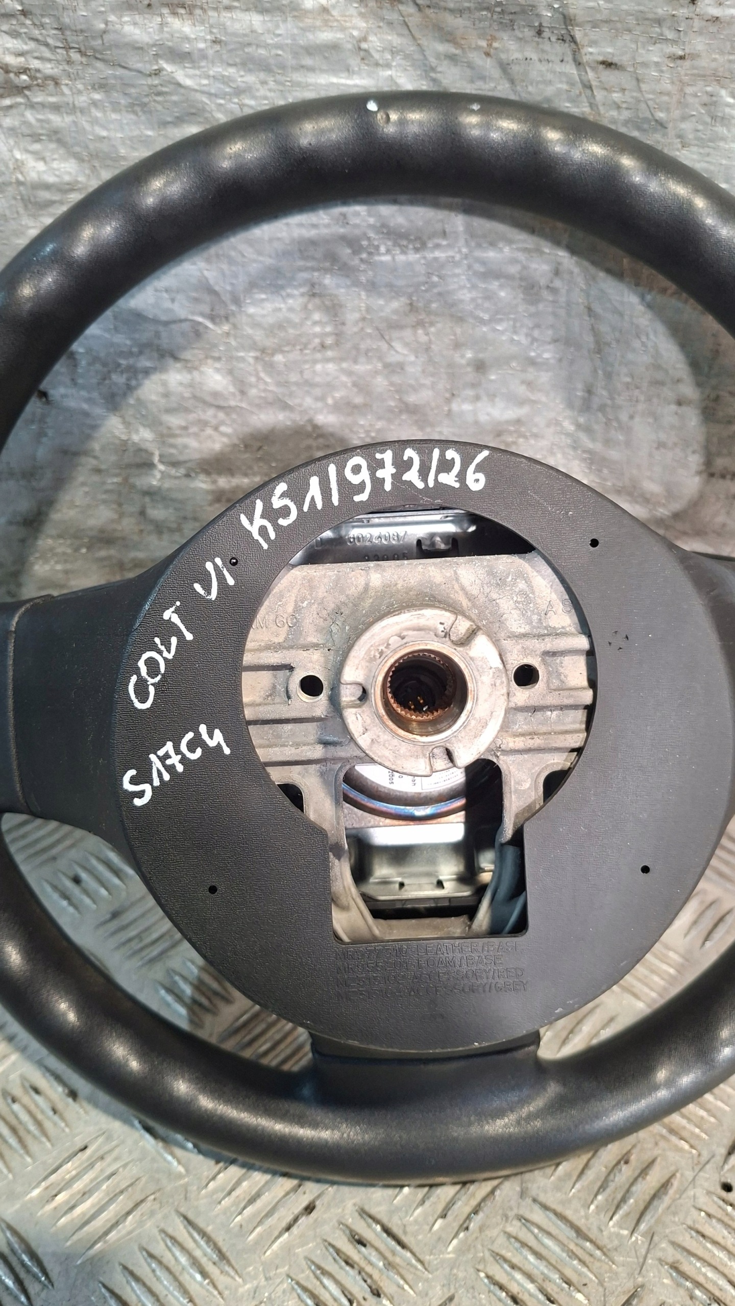 steering wheel, MITSUBISHI COLT VI
