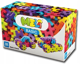 

Klocki Konstrukcyjne Wafle Meli Basic 50 sztuk