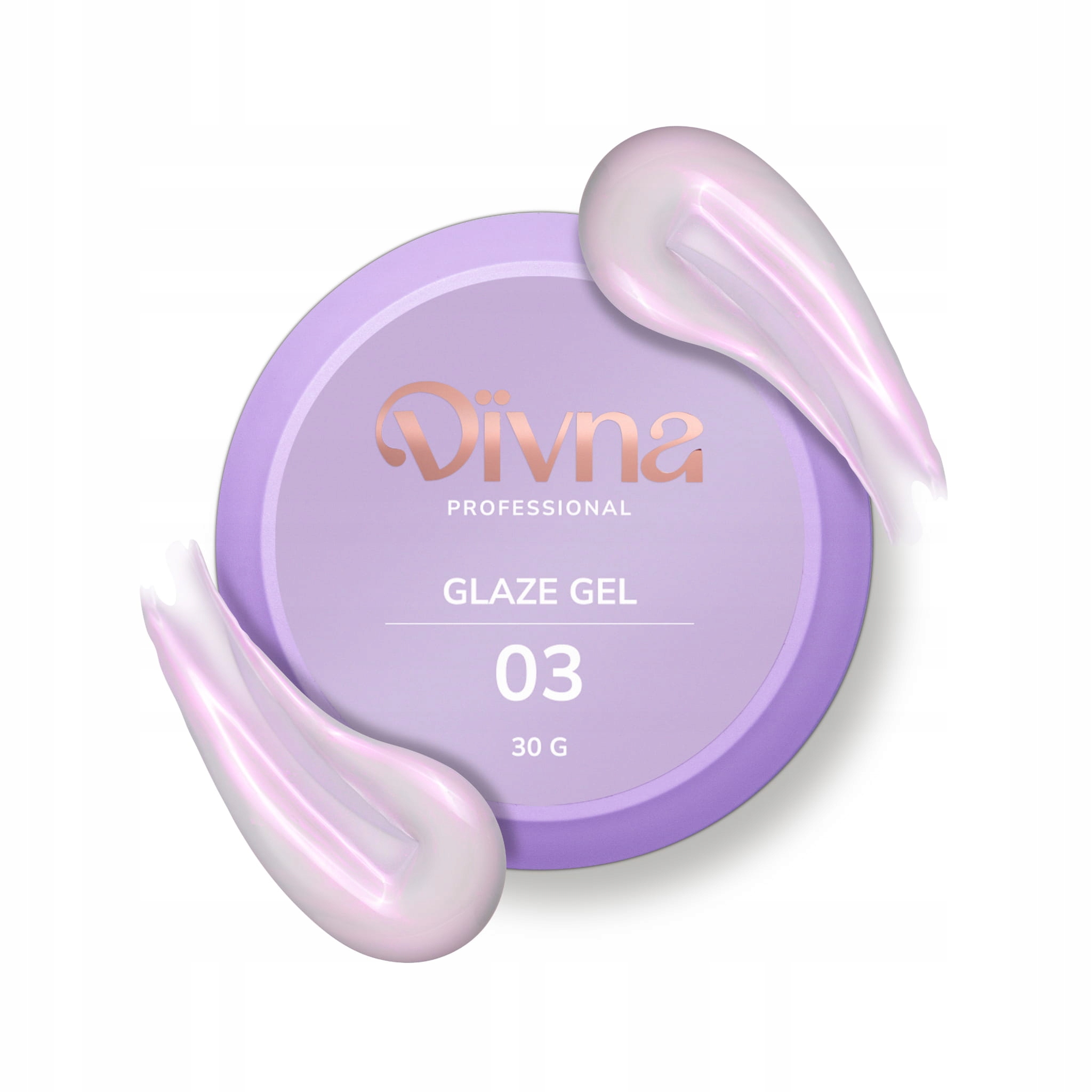 Divna Glaze Gel 03 30 g – stavební gel, samonivelační mléčný gel