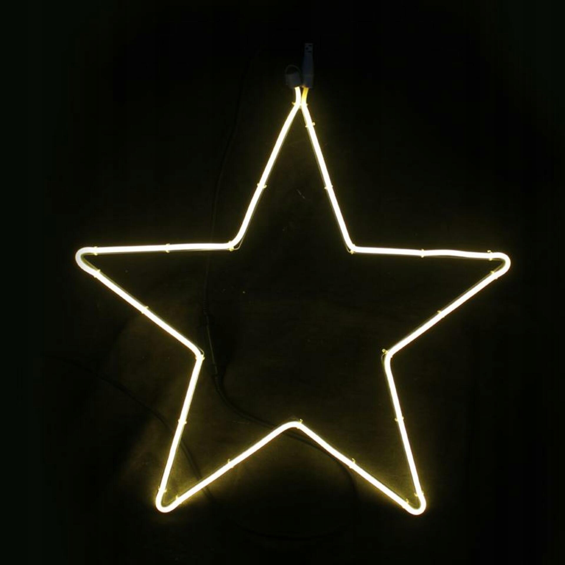 Aca Lighting Vánoční venkovní dekorace hvězda, 200 Led 2m double neon hadic