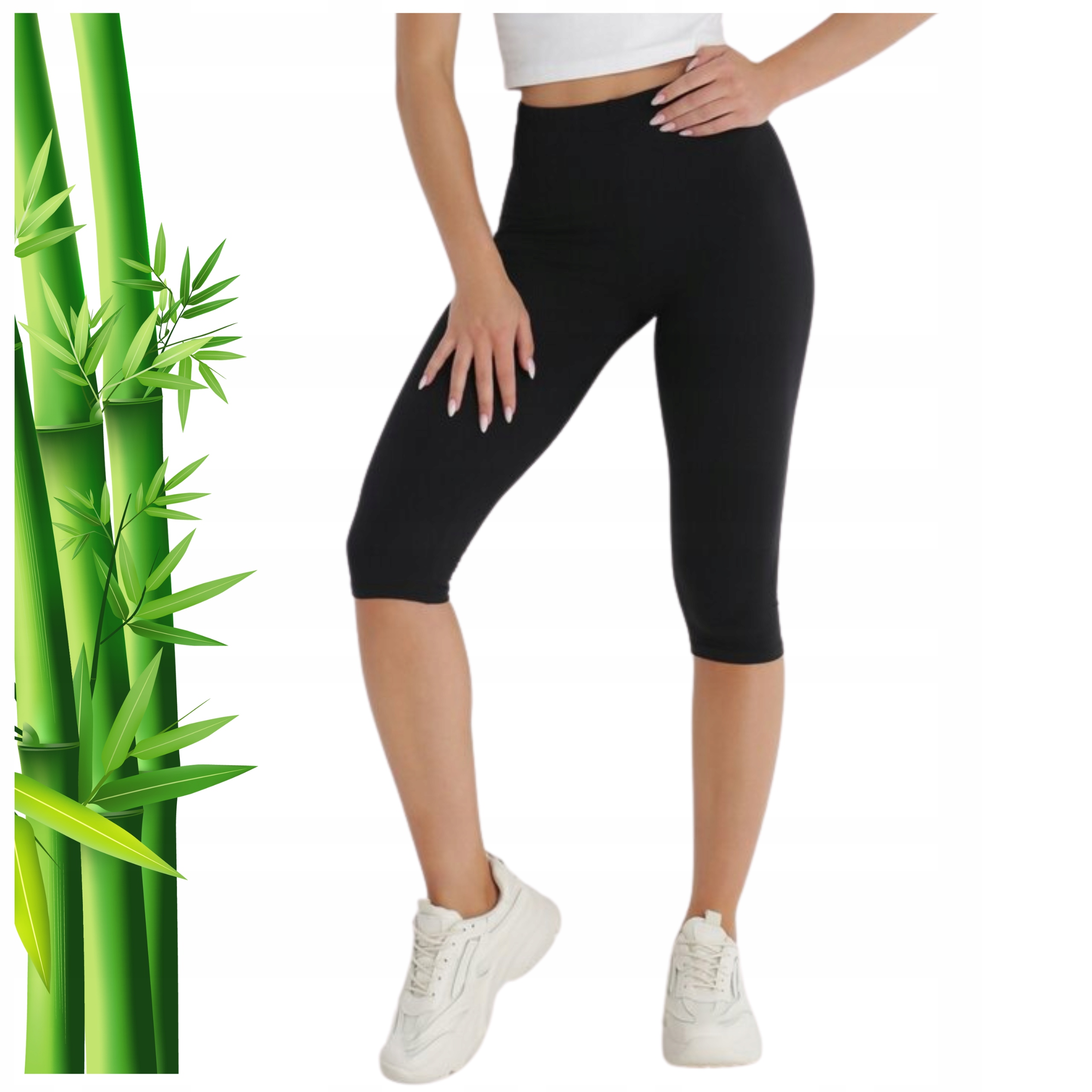 

1X Premium Legginsy 3/4 Damskie Bambusowe 2XL/3XL