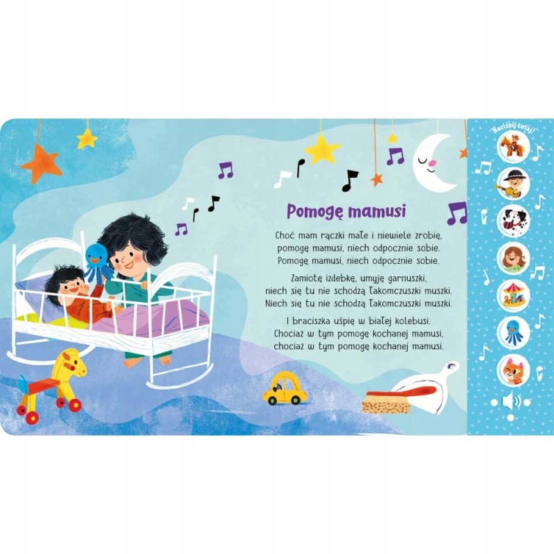 KÓŁKO GRANIASTE PIOSENKI DLA MALUSZKA SŁUCHAJ I ŚPIEWAJ KSIĄŻKA DŹWIĘKOWA Wydawnictwo Aksjomat