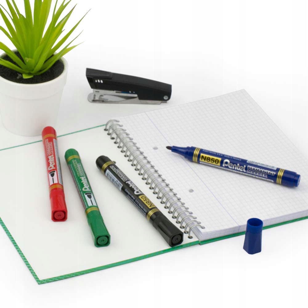 MARKER PERMANENTNY PENTEL N850 OKRĄGŁY NIEBIESKI Liczba sztuk w opakowaniu 1 szt.