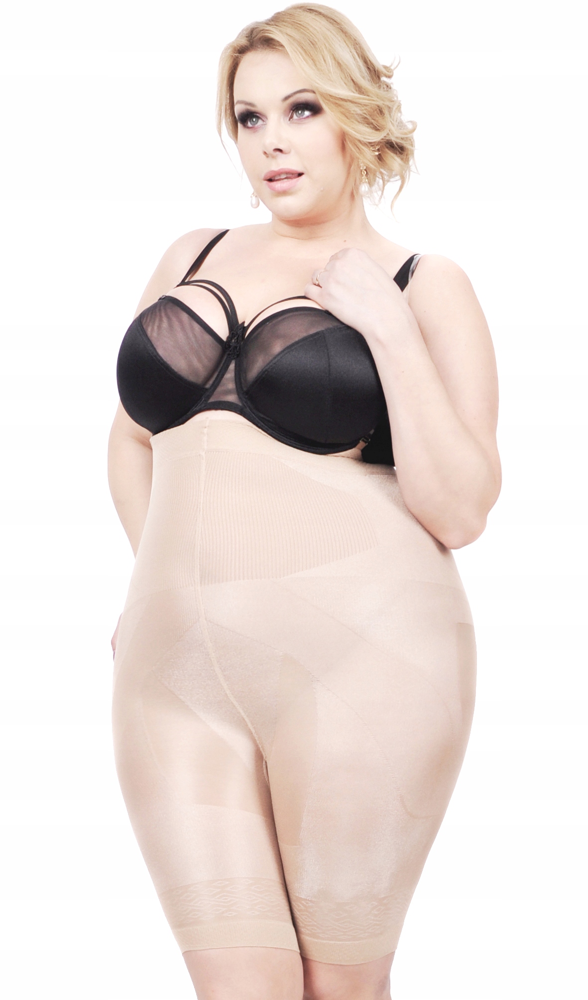 Orirose WYSOKIE Majtki WYSZCZUPLAJĄCE brzuch MODELUJĄCE talię uda SIZE PLUS Linia plus size (duże rozmiary)