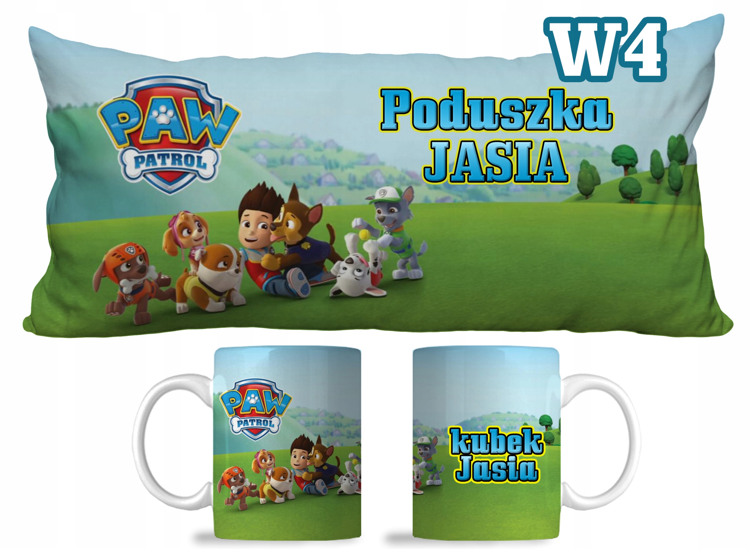 ZESTAW KUBEK I PODUSZKA PSI PATROL PAW PATROL IMIĘ Typ poduszka